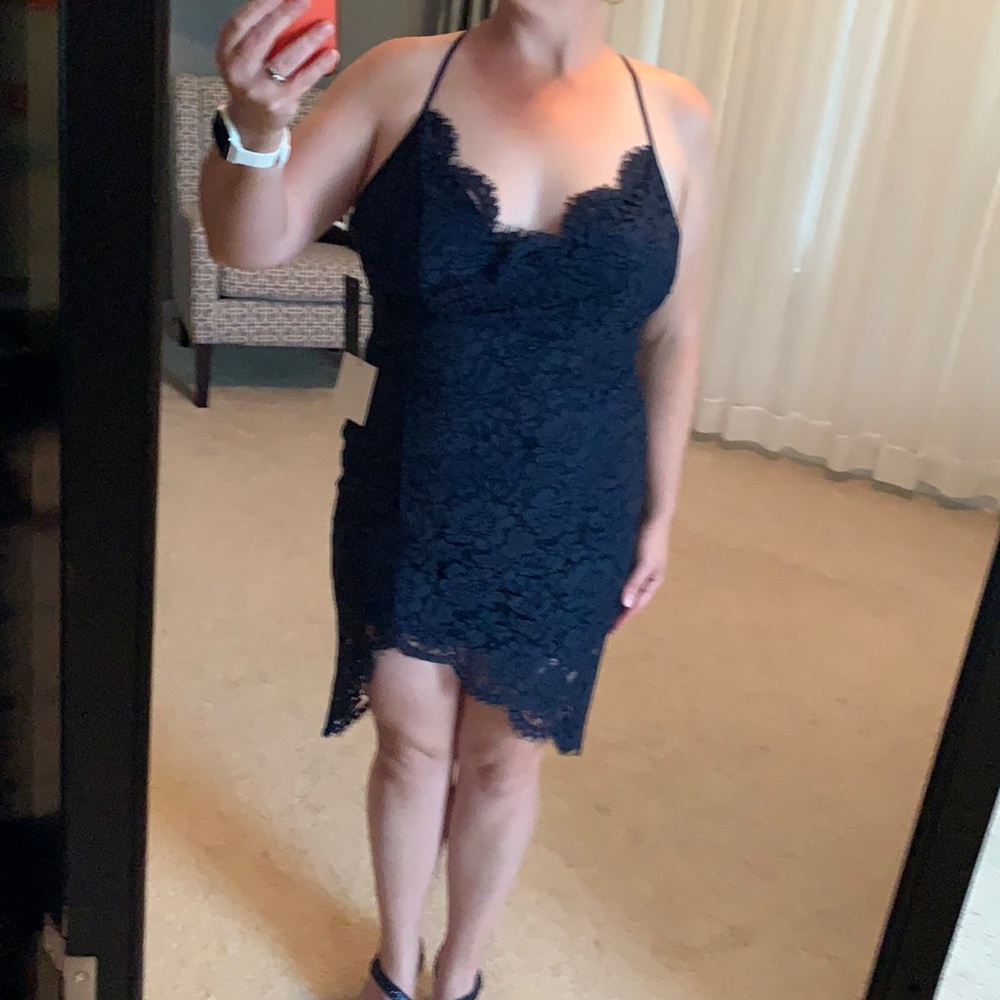 Navy Blue Party Date Dress